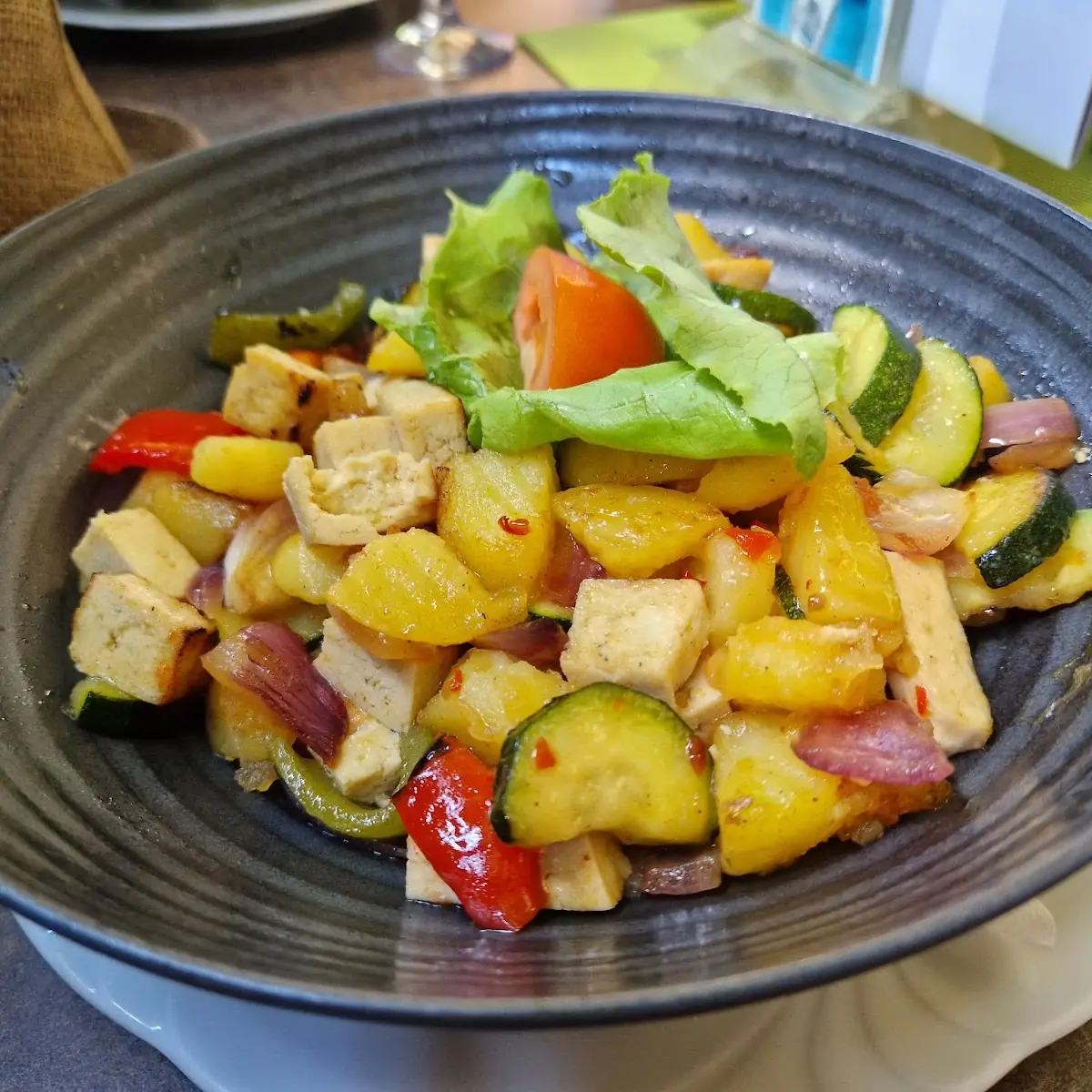 Tofu Kartoffel Gemüse Gröstel