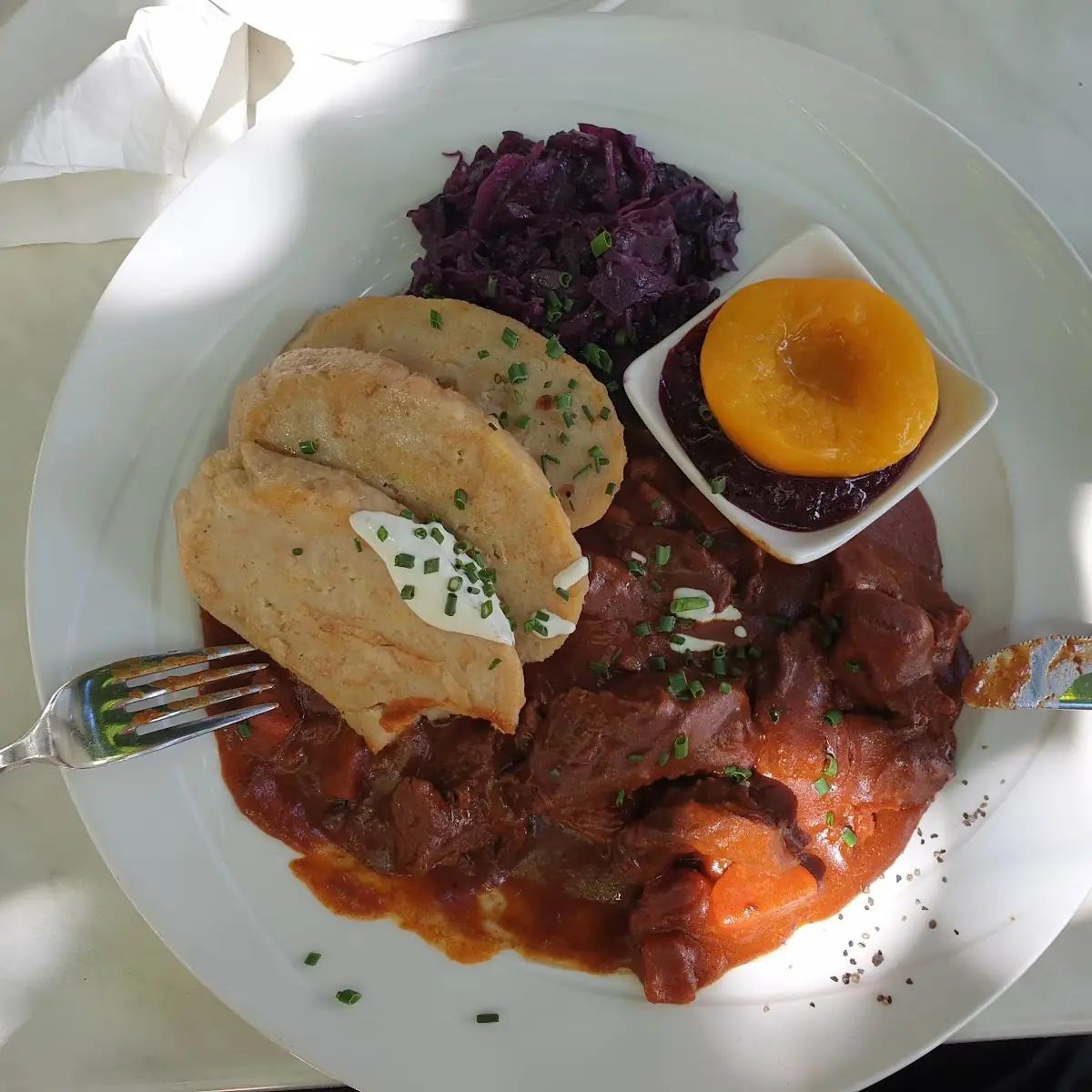 Hirschgulasch