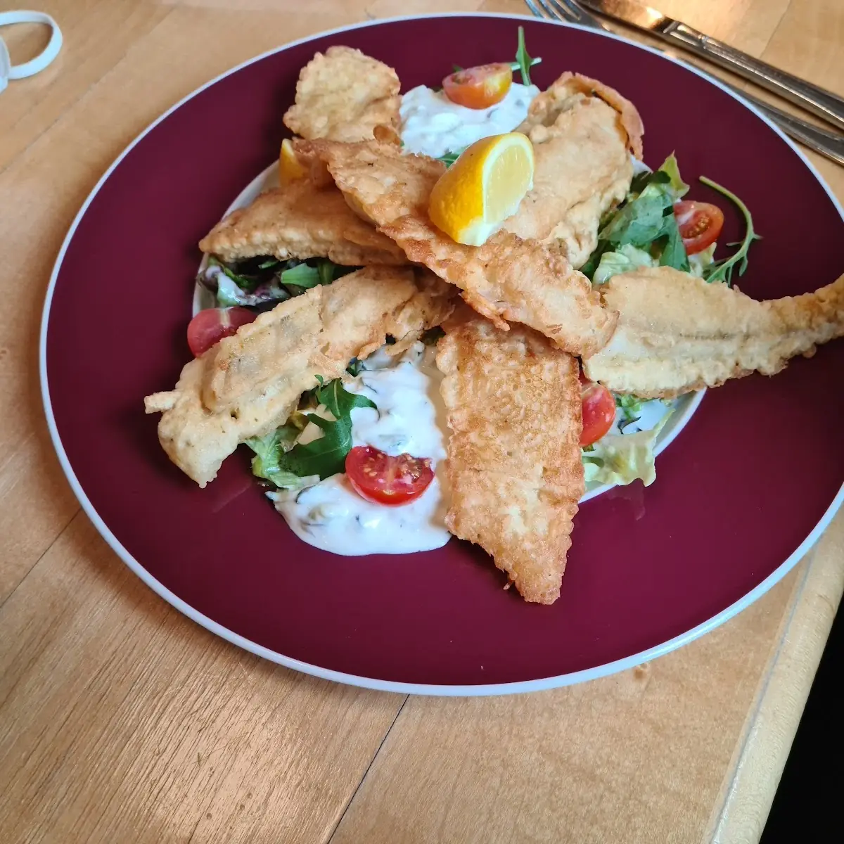 Zander Gebacken Im Bierteig