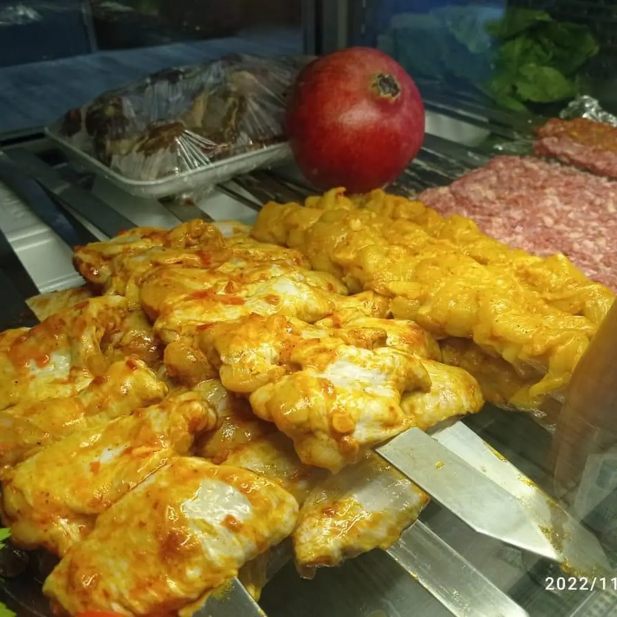 Hühnerspieß