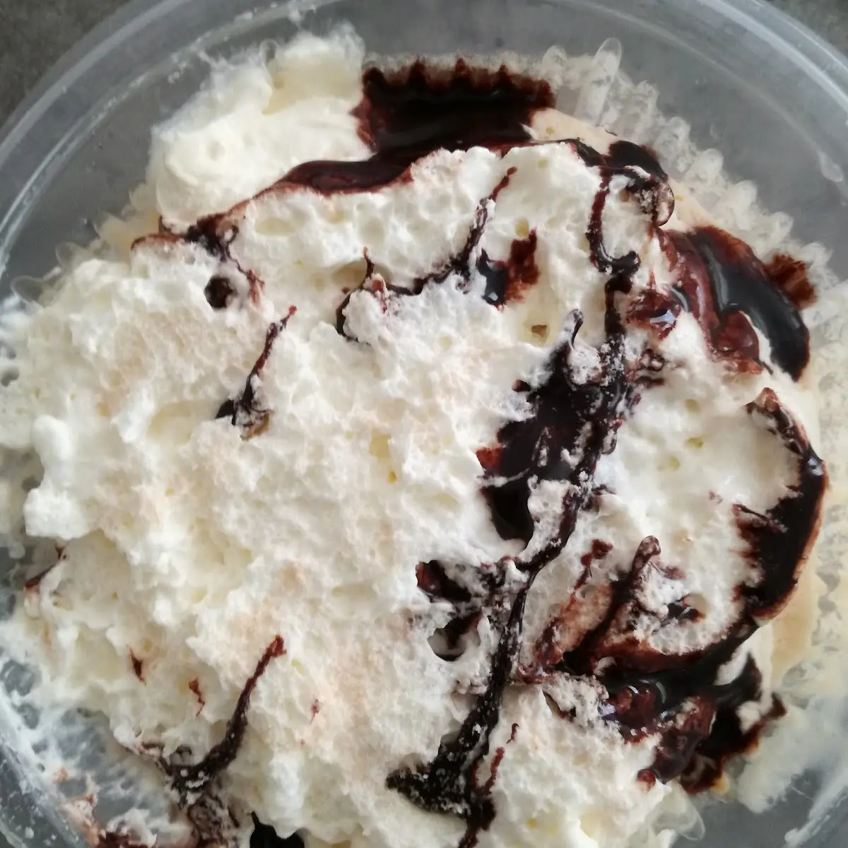 Tiefgefrorener Matsch Statt Tiramisu