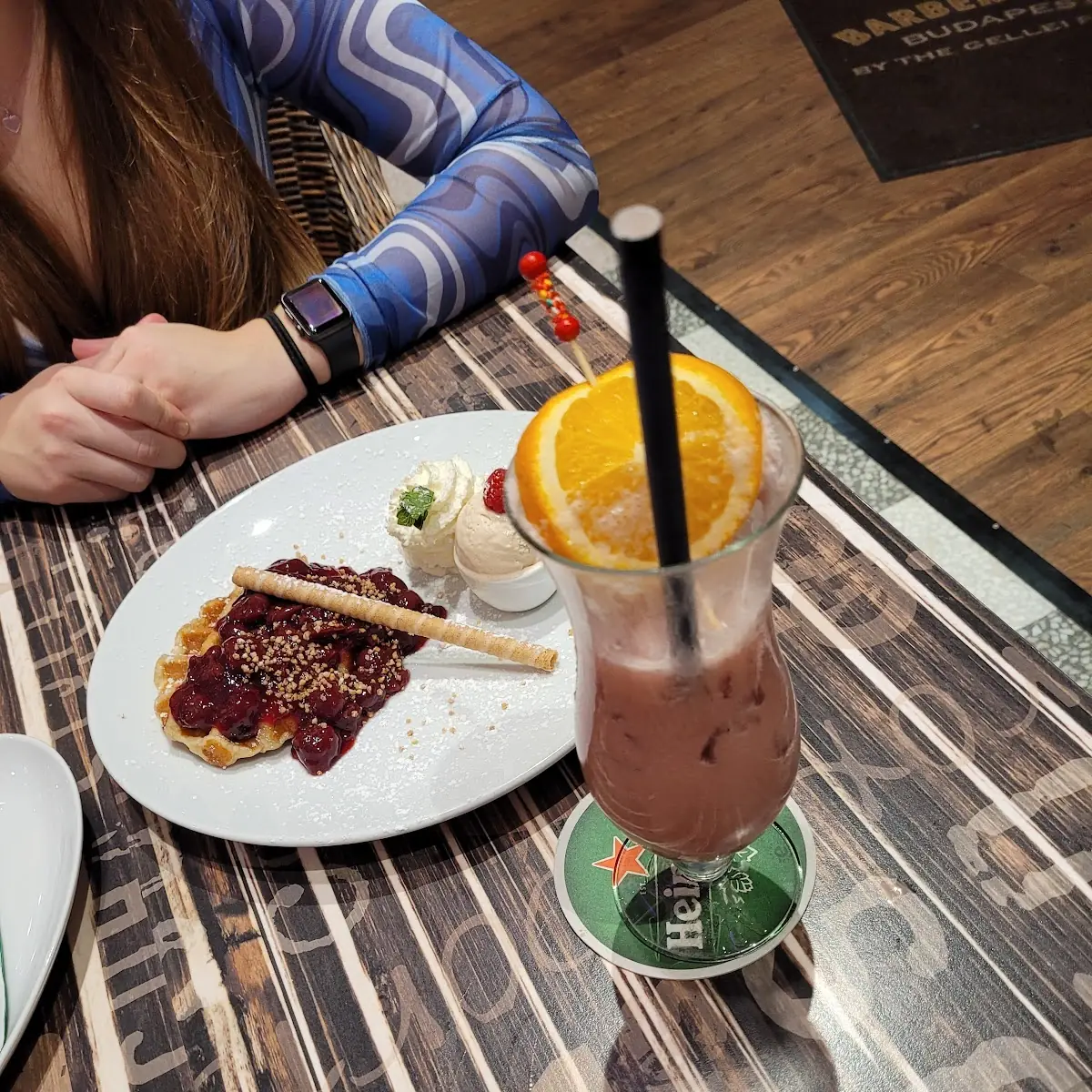 Belgische Waffeln Und Strawberry Colada