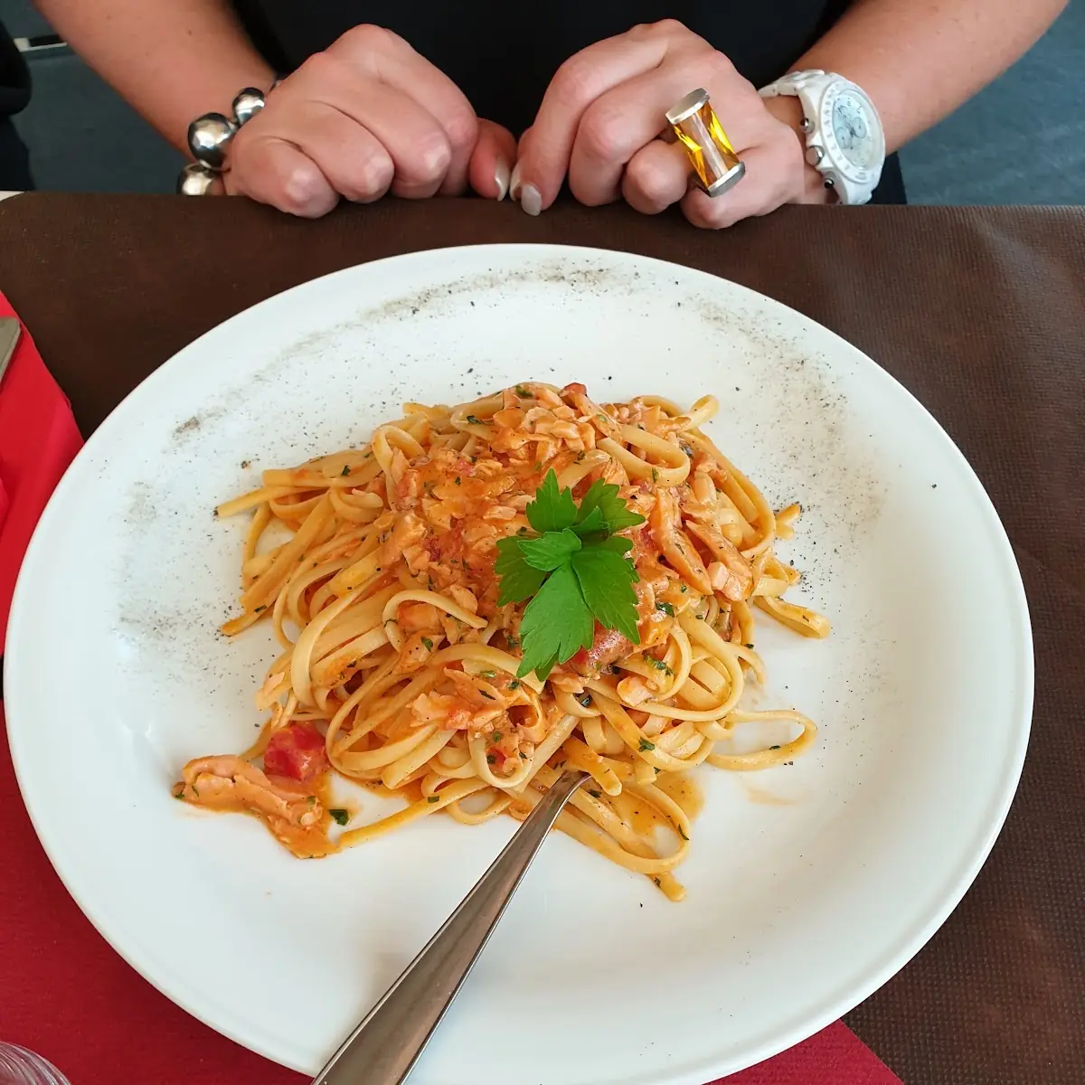 Linguine Mit Lachs