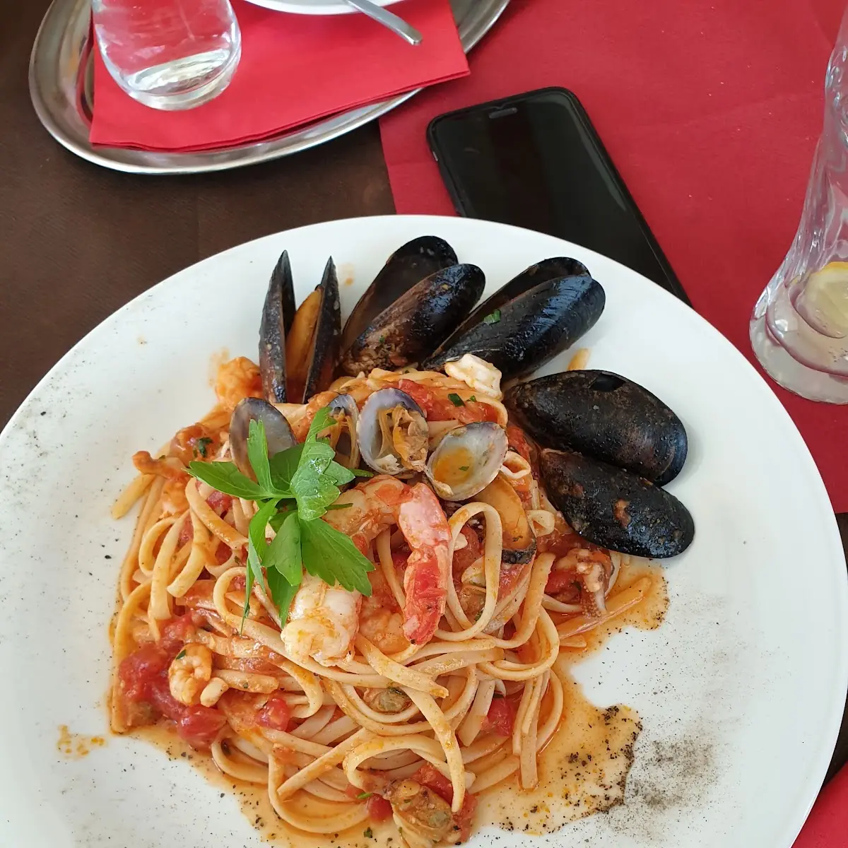 Linguine Mit Meeresfrüchten