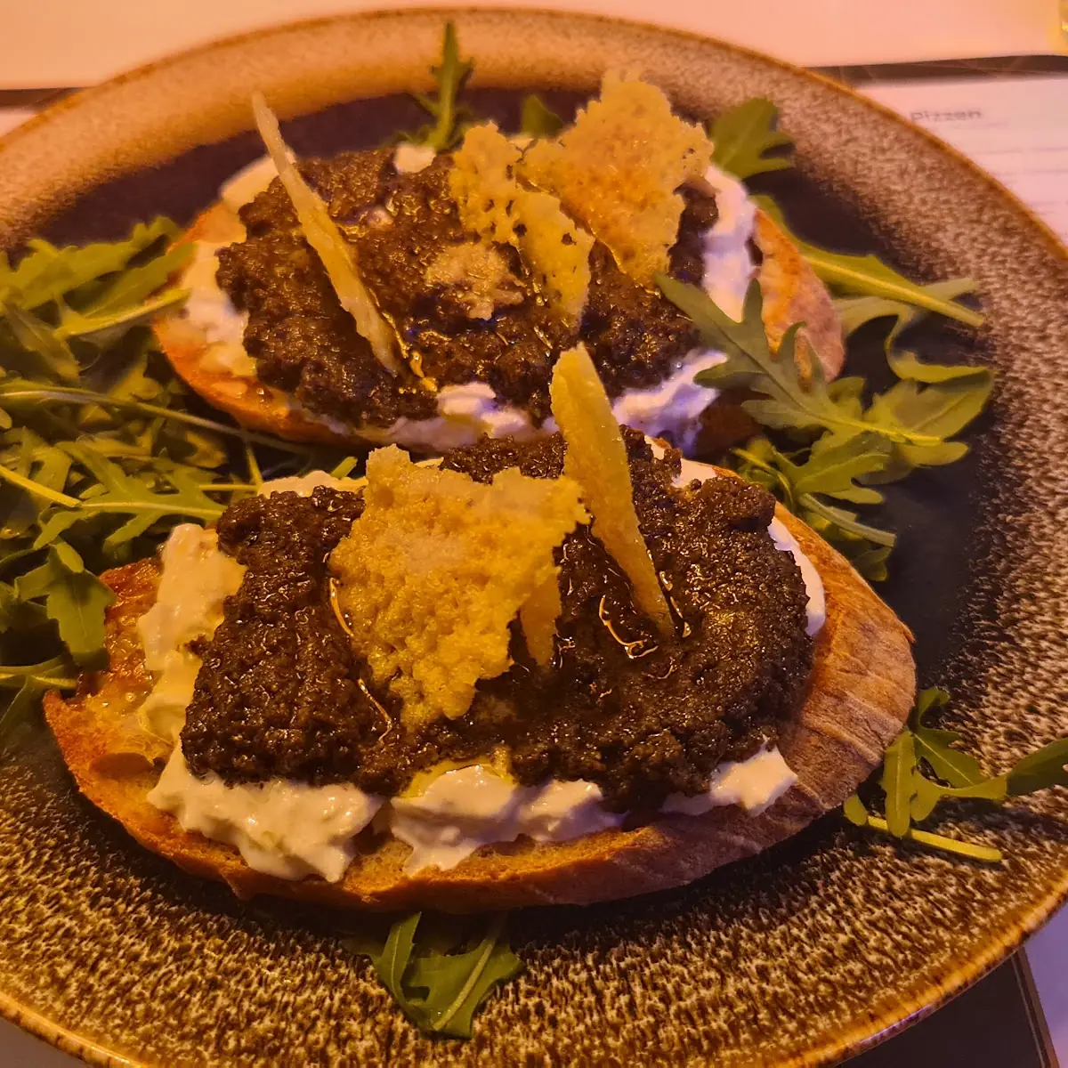 Bruschetta Smashed Burratta & Tartufo