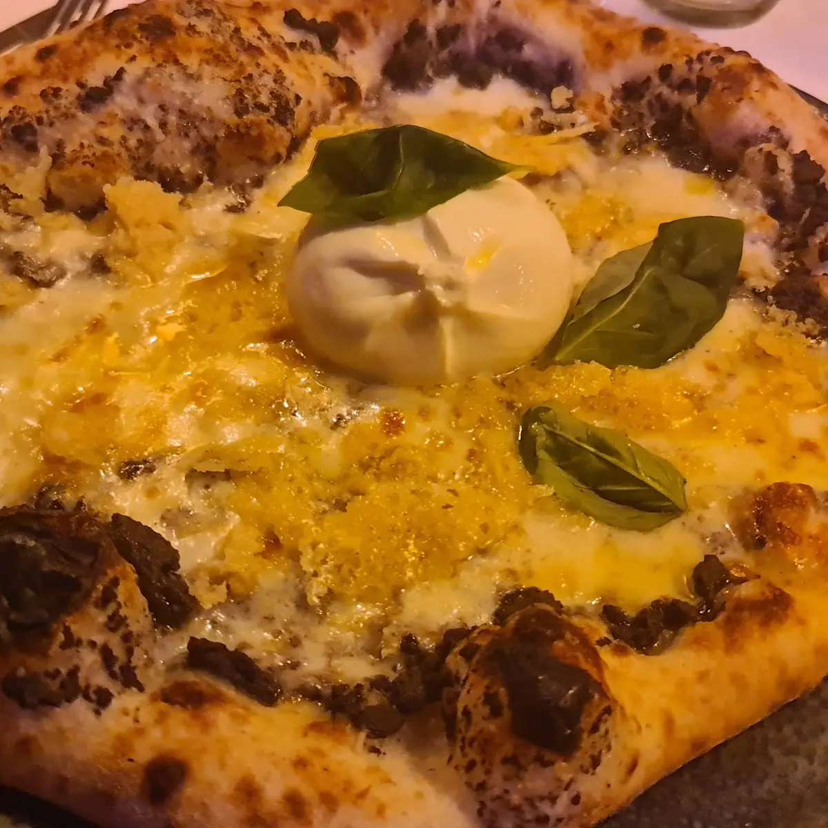 Pizza Tartufo E Burrata Vegetarisch