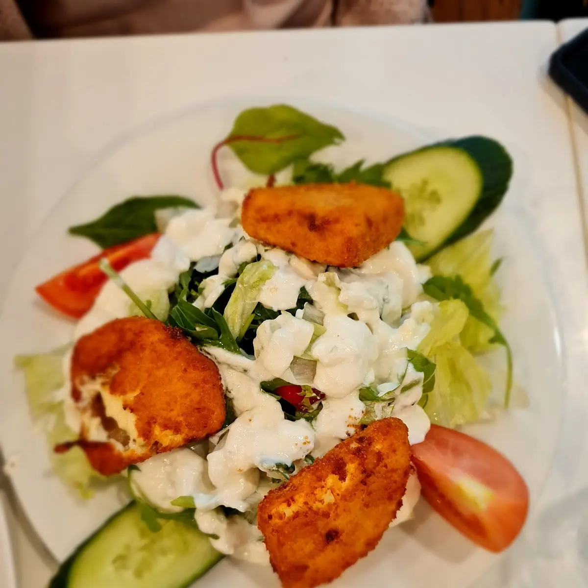 Gebackener Schafkäse