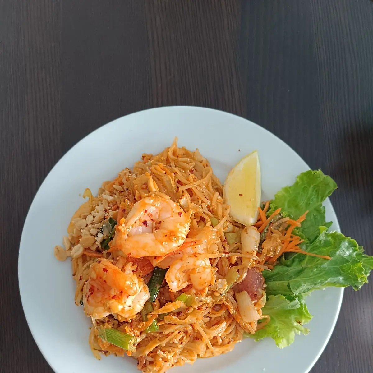 Pad Thai Mit Hühnerfleisch