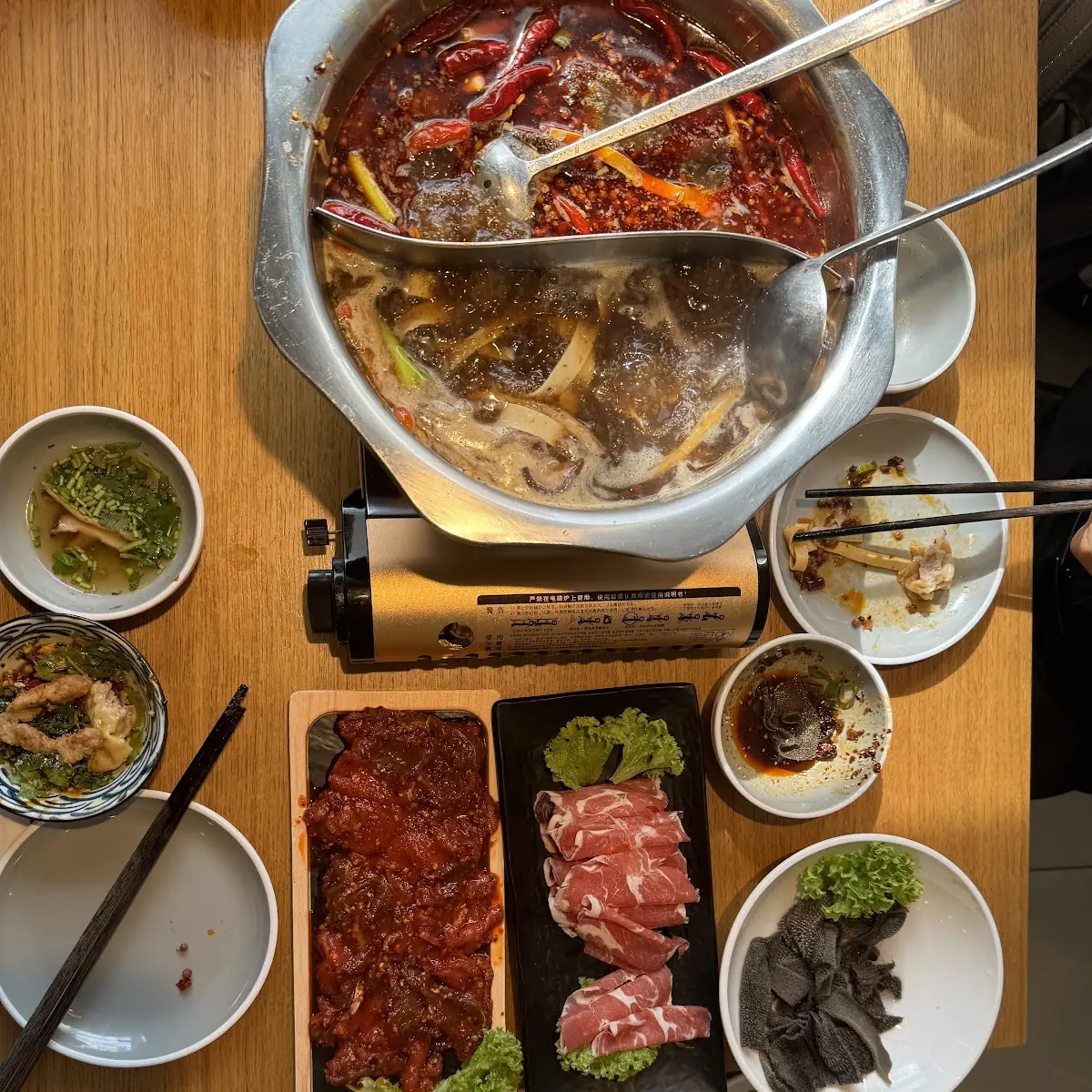 Hot Pot Mit Meeresfrüchte