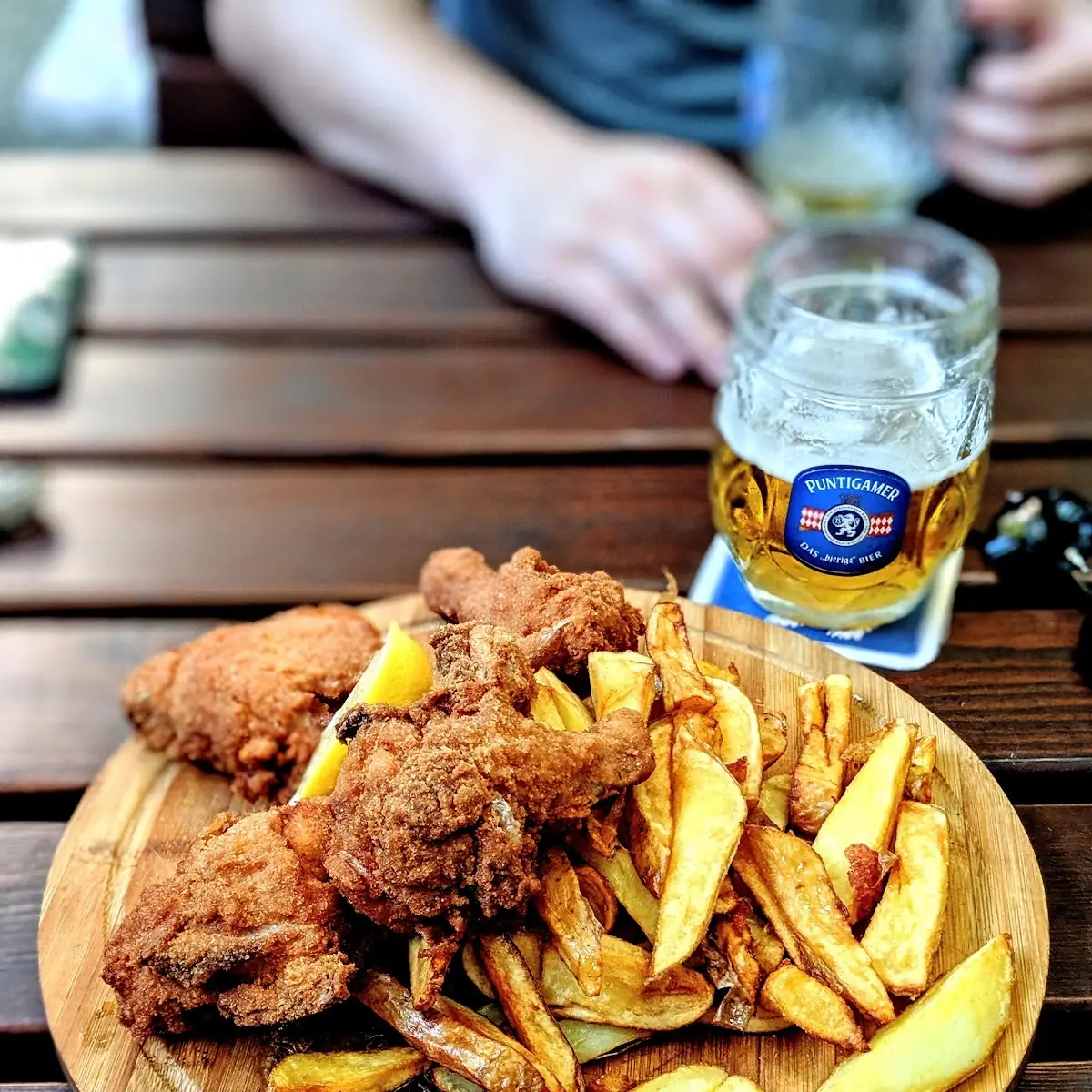 Backhendl Mit Pommes