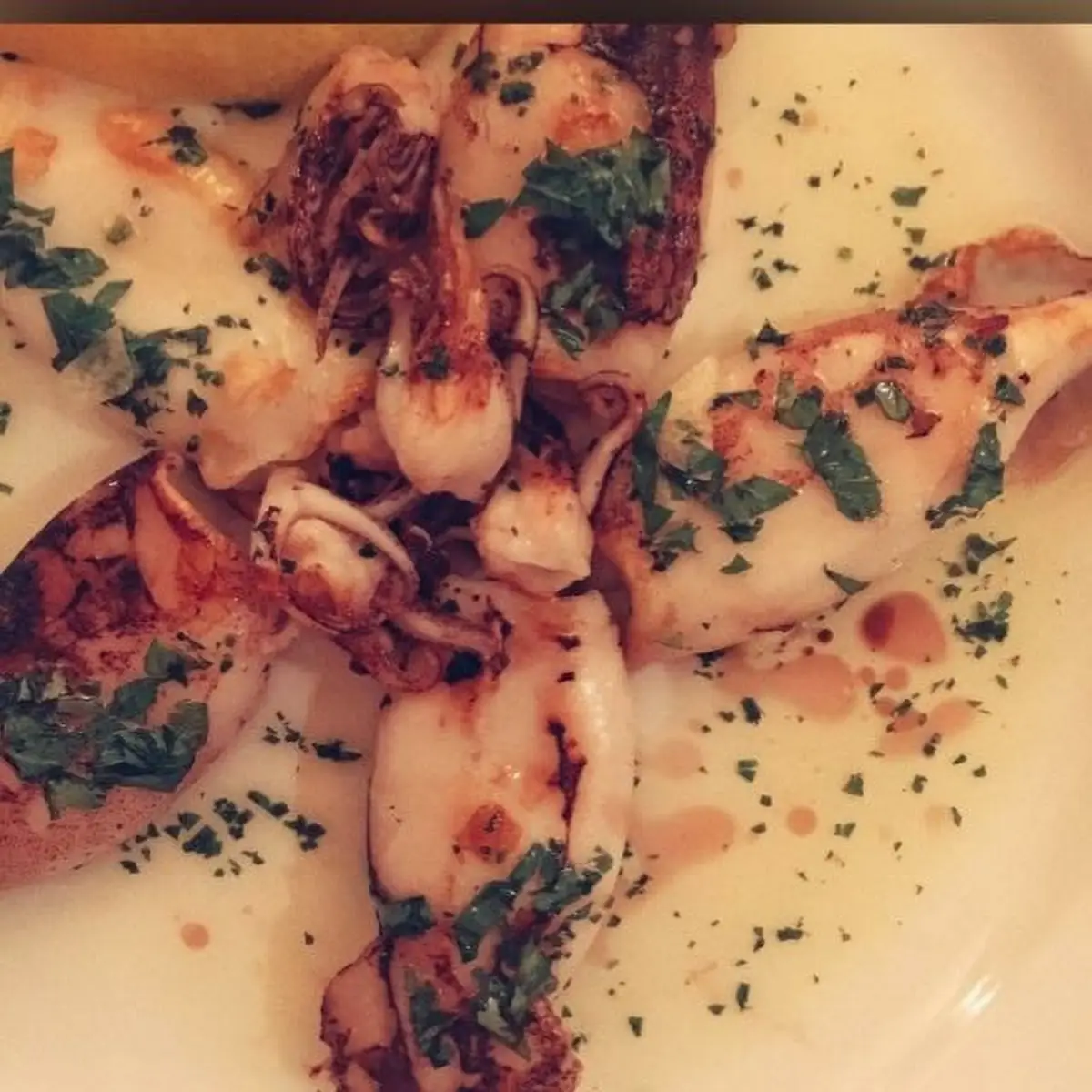 Knusprige Tintenfisch
