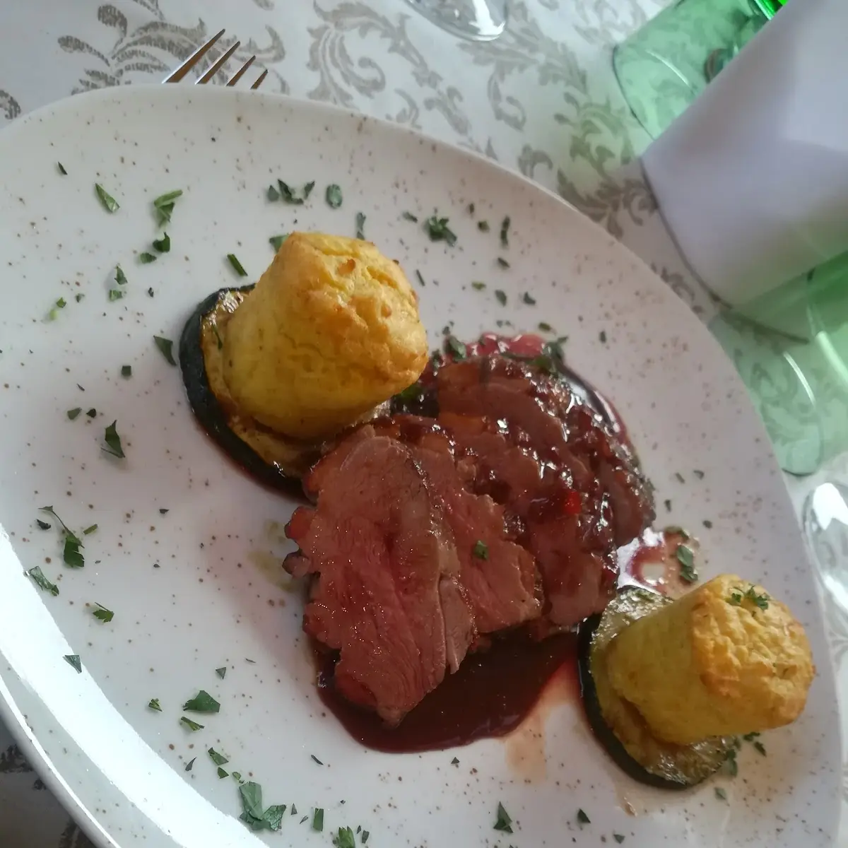 Entenbrustfilet Mit Karoffelflan