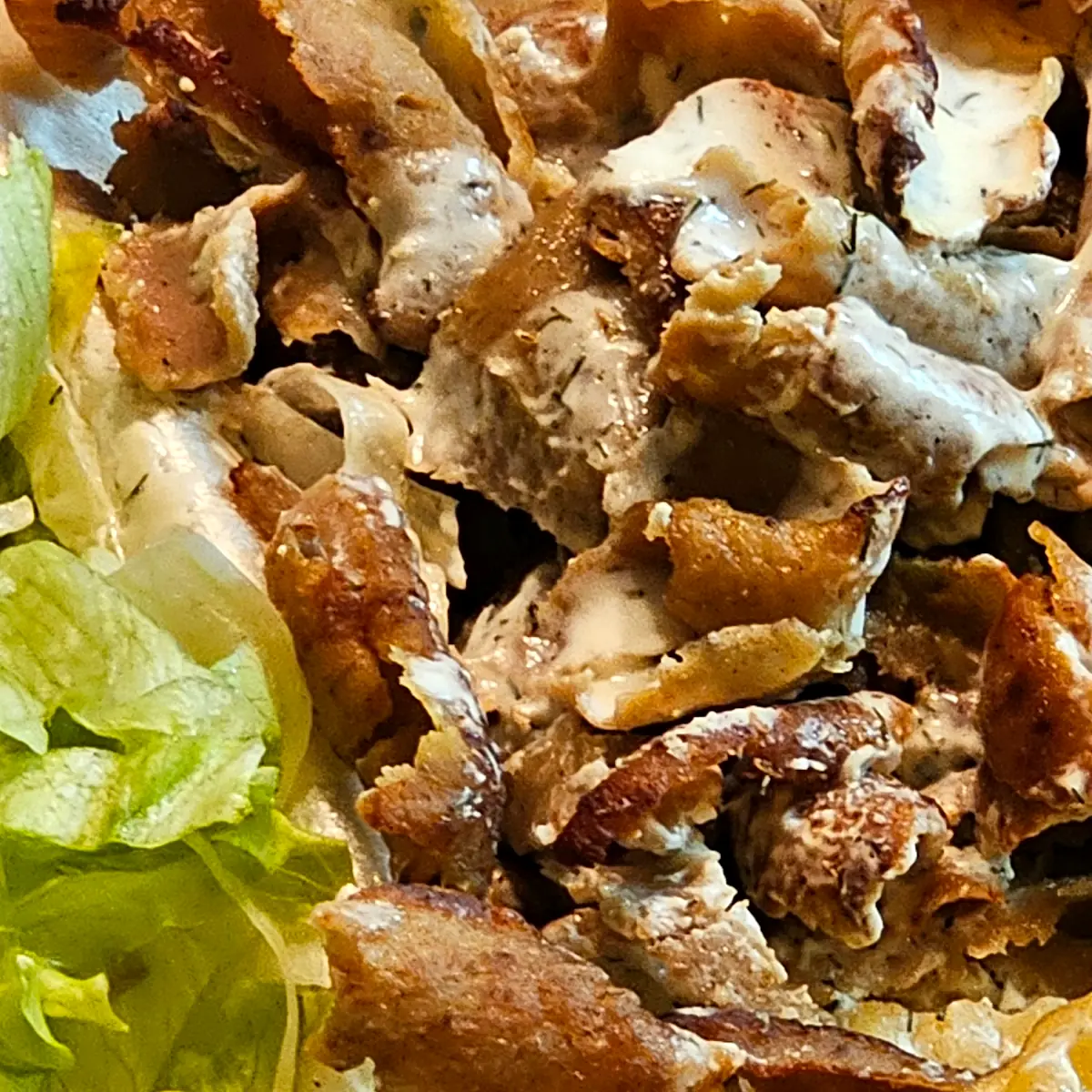 Teller Kebab Mit Salat