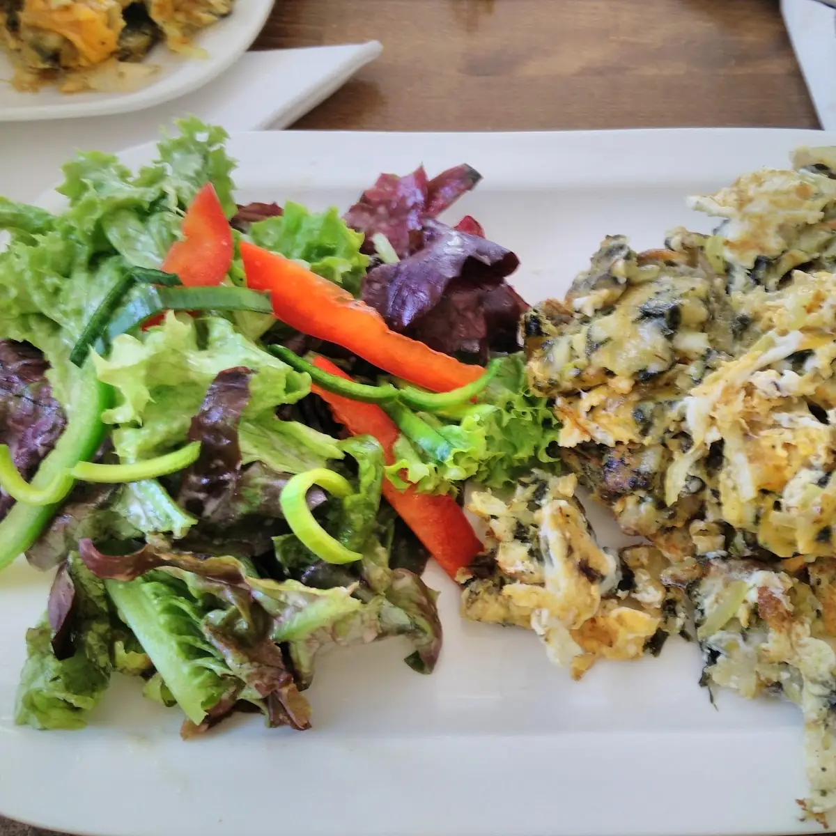 Geröstete Spinatknödel