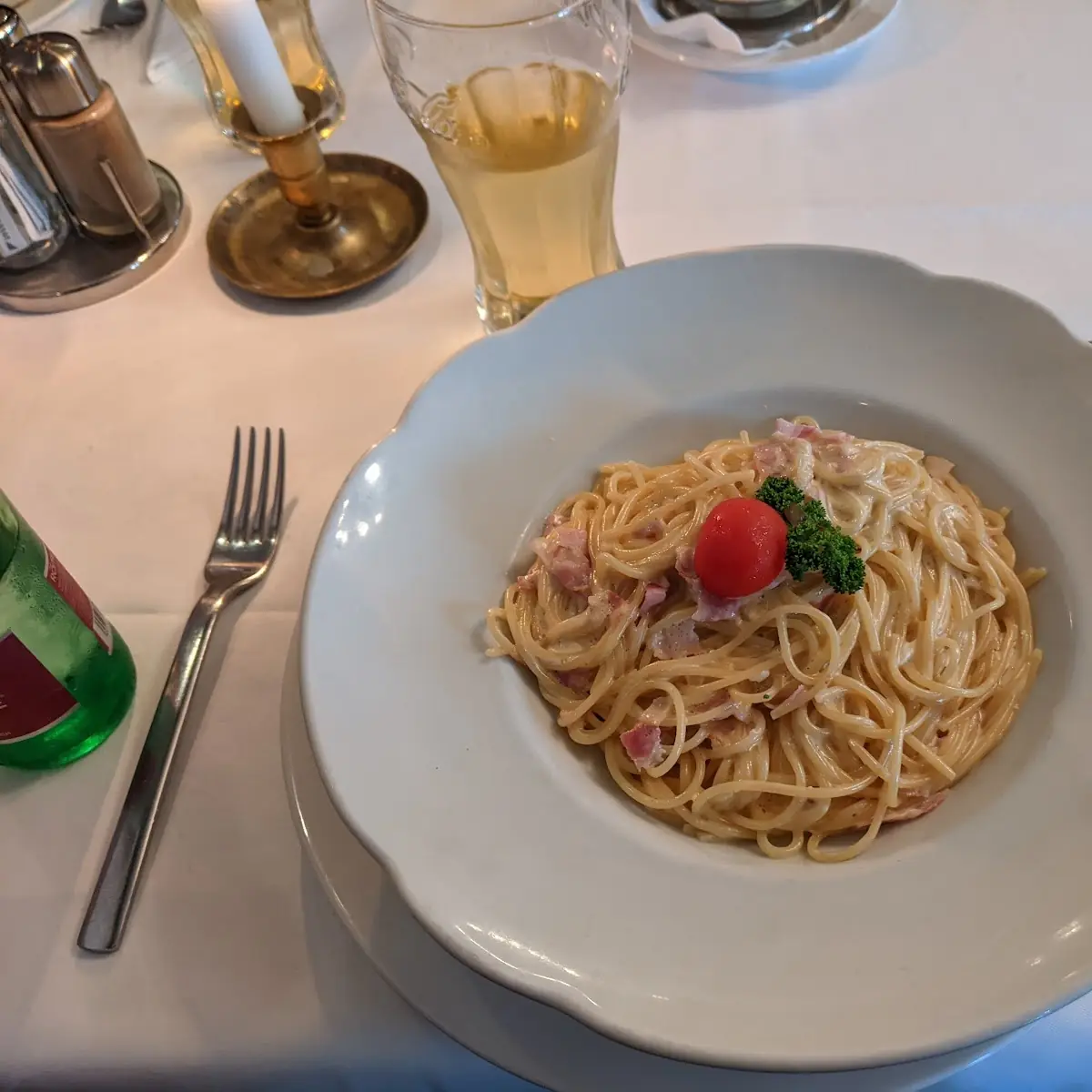 Carbonara Con Panna E Prosciutto Cotto