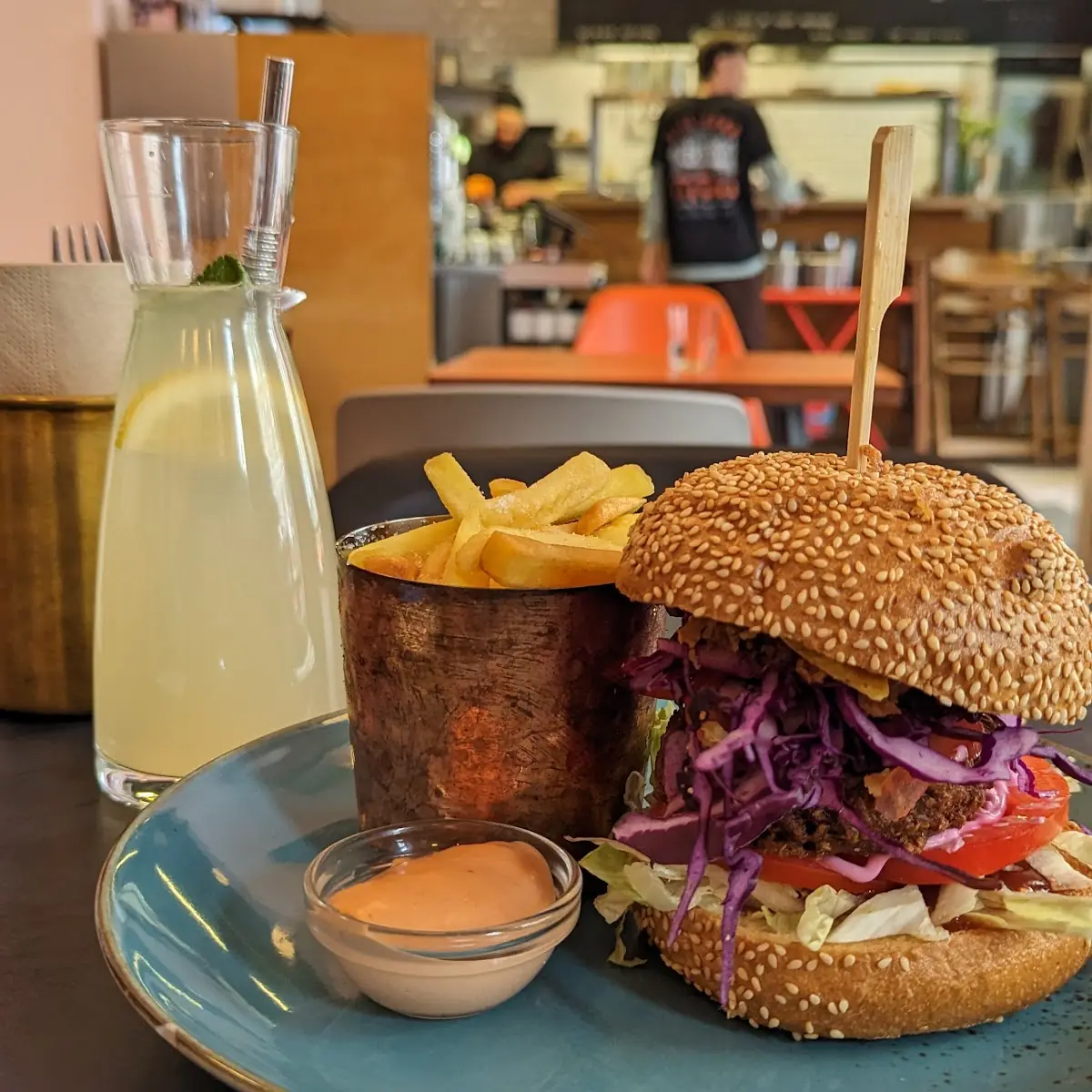 Beyond Meat Burger and Fries