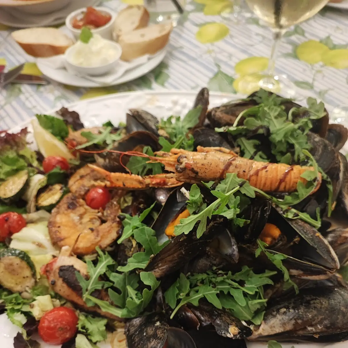 Gegrillte Meeresfrüchte