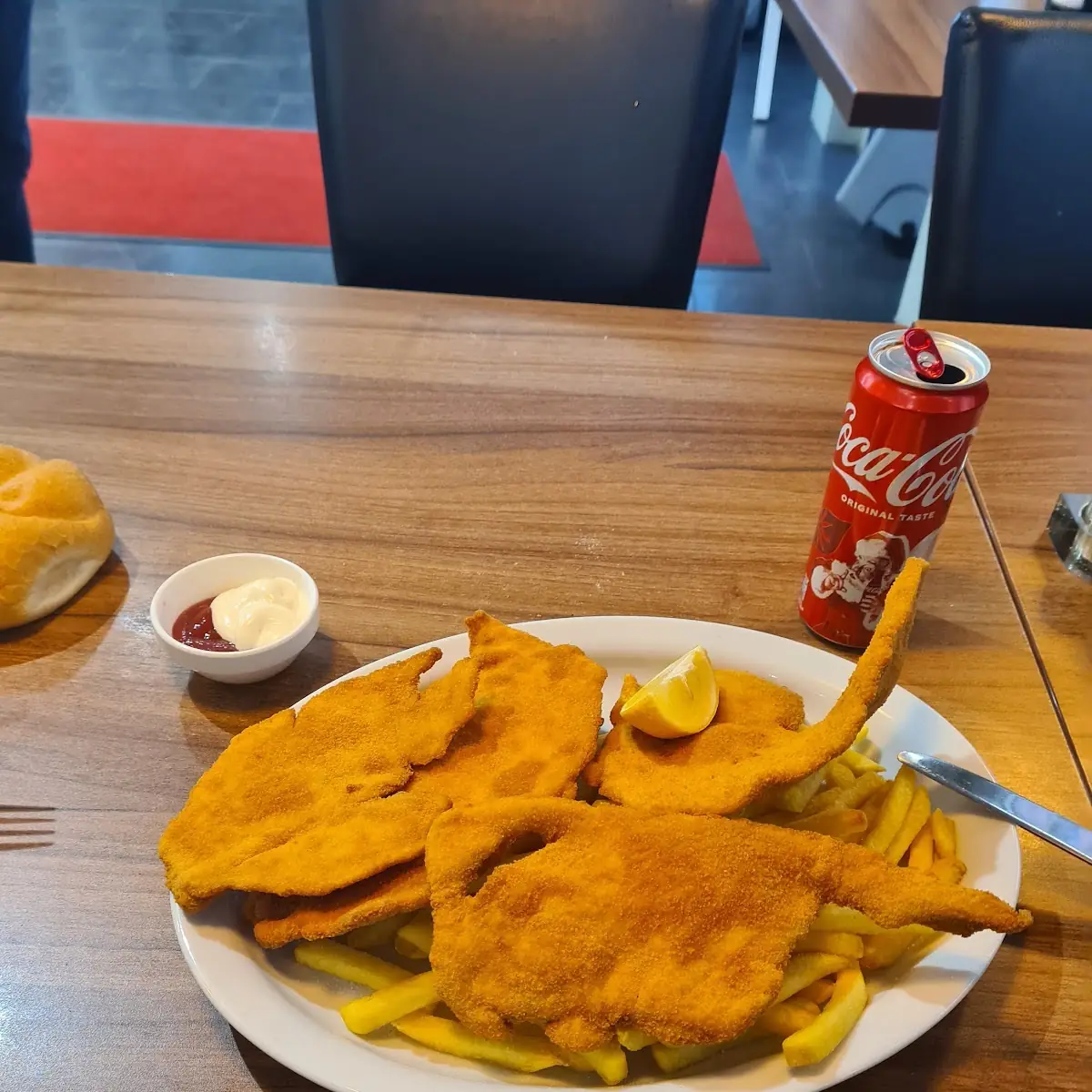 Schnitzel-Box mit Reis