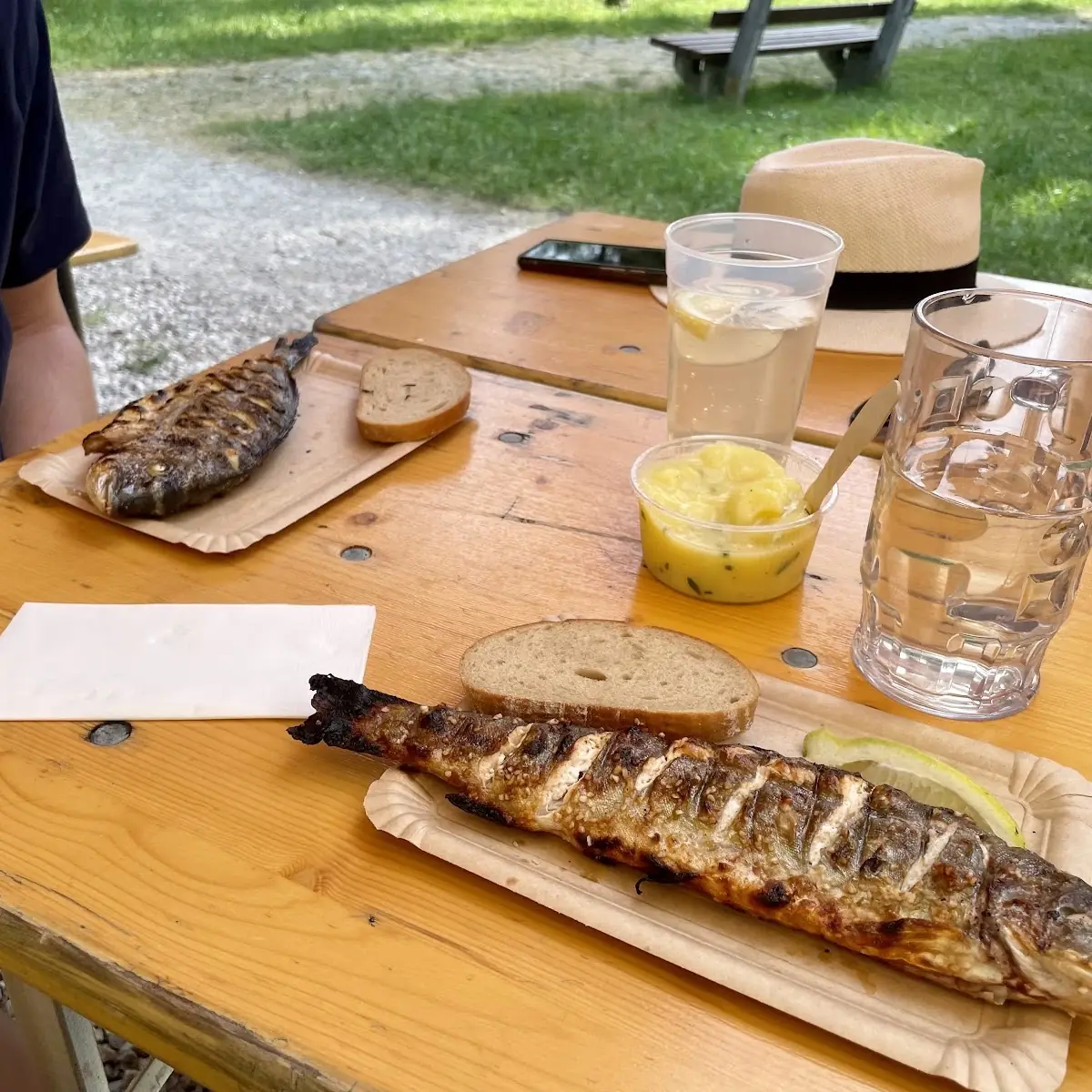 Gegrillter Saibling