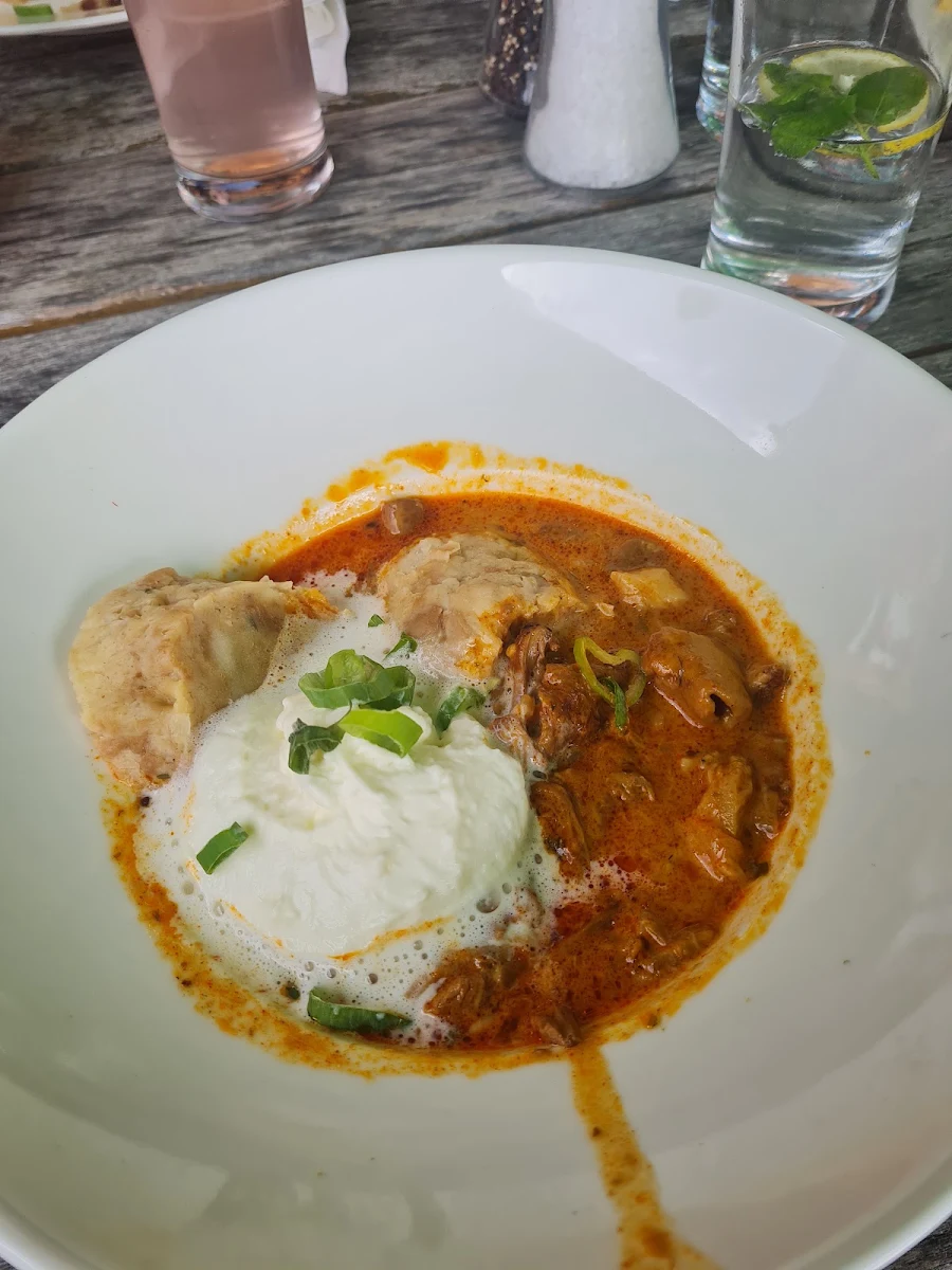 Pilzragout Mit Serviettenknödel