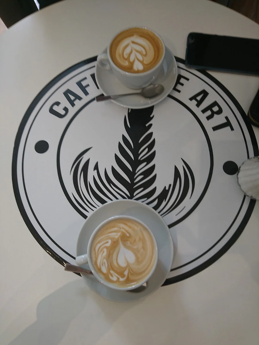 Cafe Latte Art Frühstück