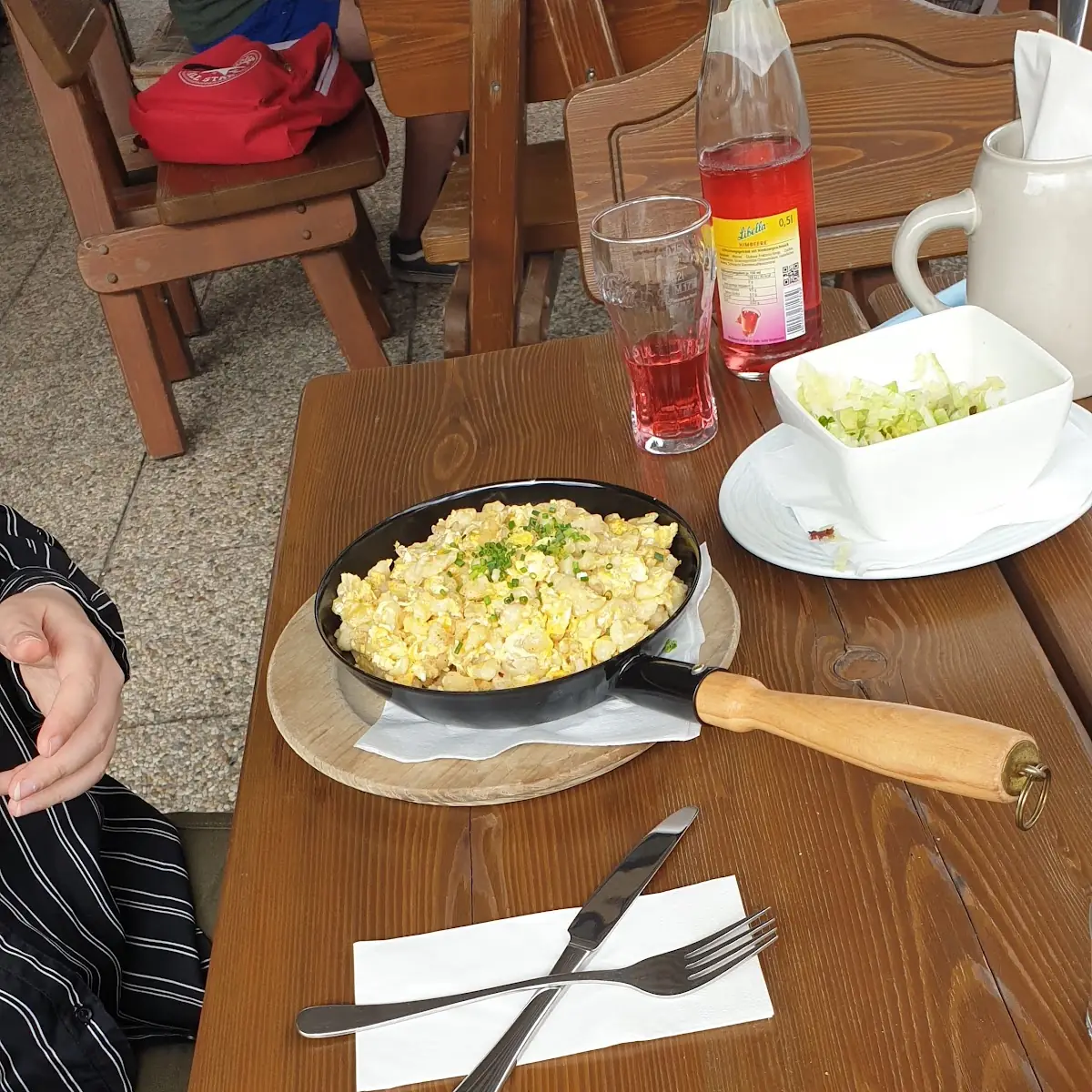Eiernockerln Mit Grünen Salat
