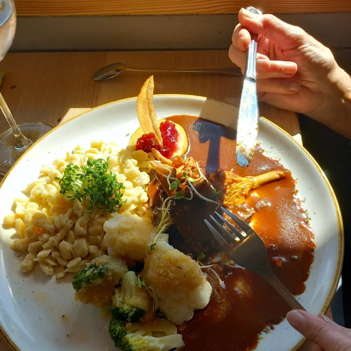 Hirschgulasch