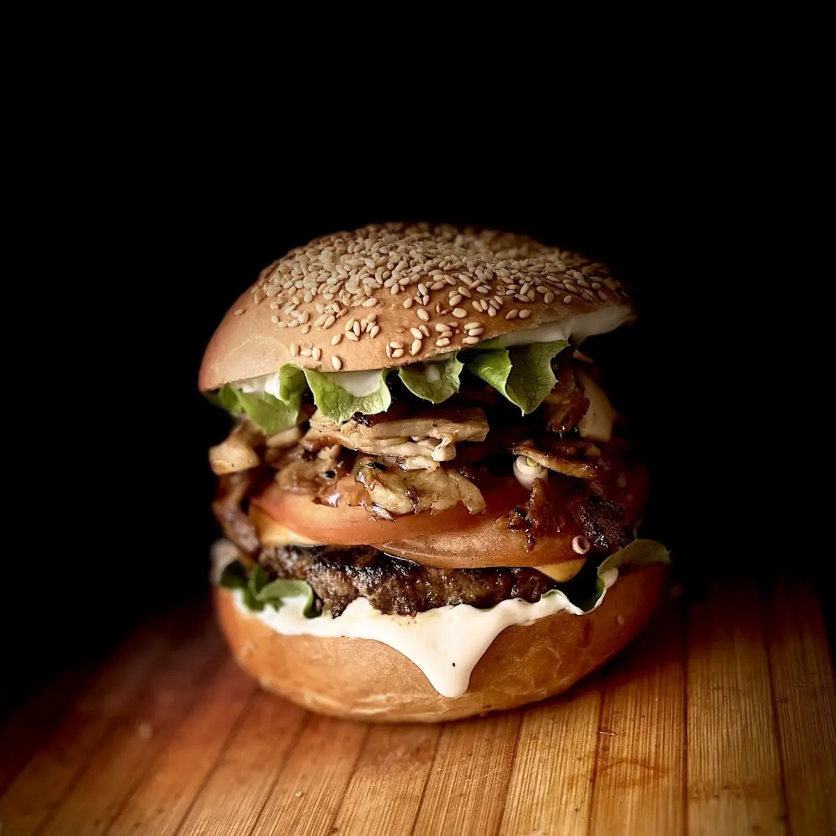 Karamellisierten Burger
