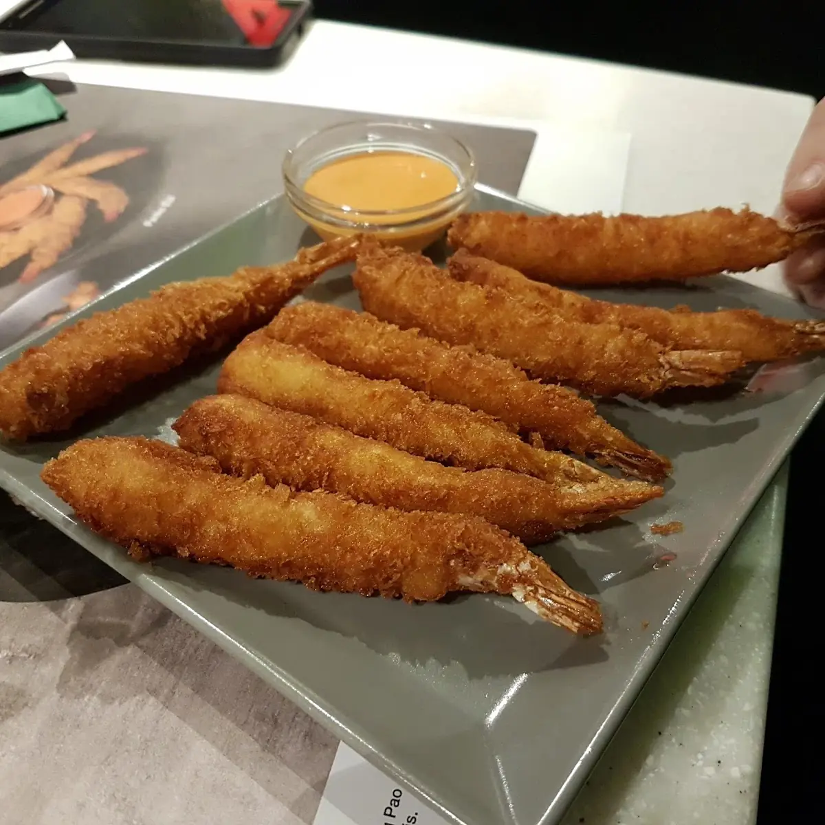 Frittierte Garnelen