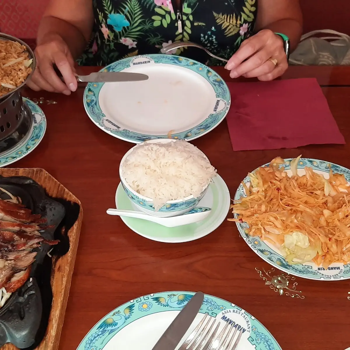 Grbratener Reis Mit Hühnerfleisch