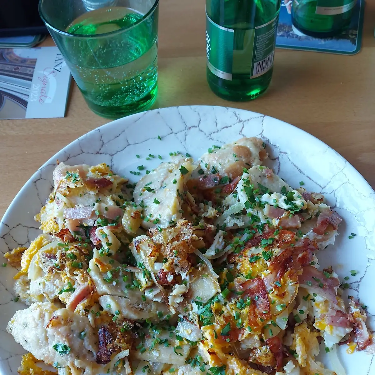 Geröstete Knödel Mit Speck