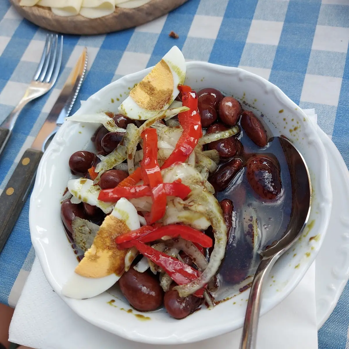 Bohnen Salad Mit Kurbiskernol