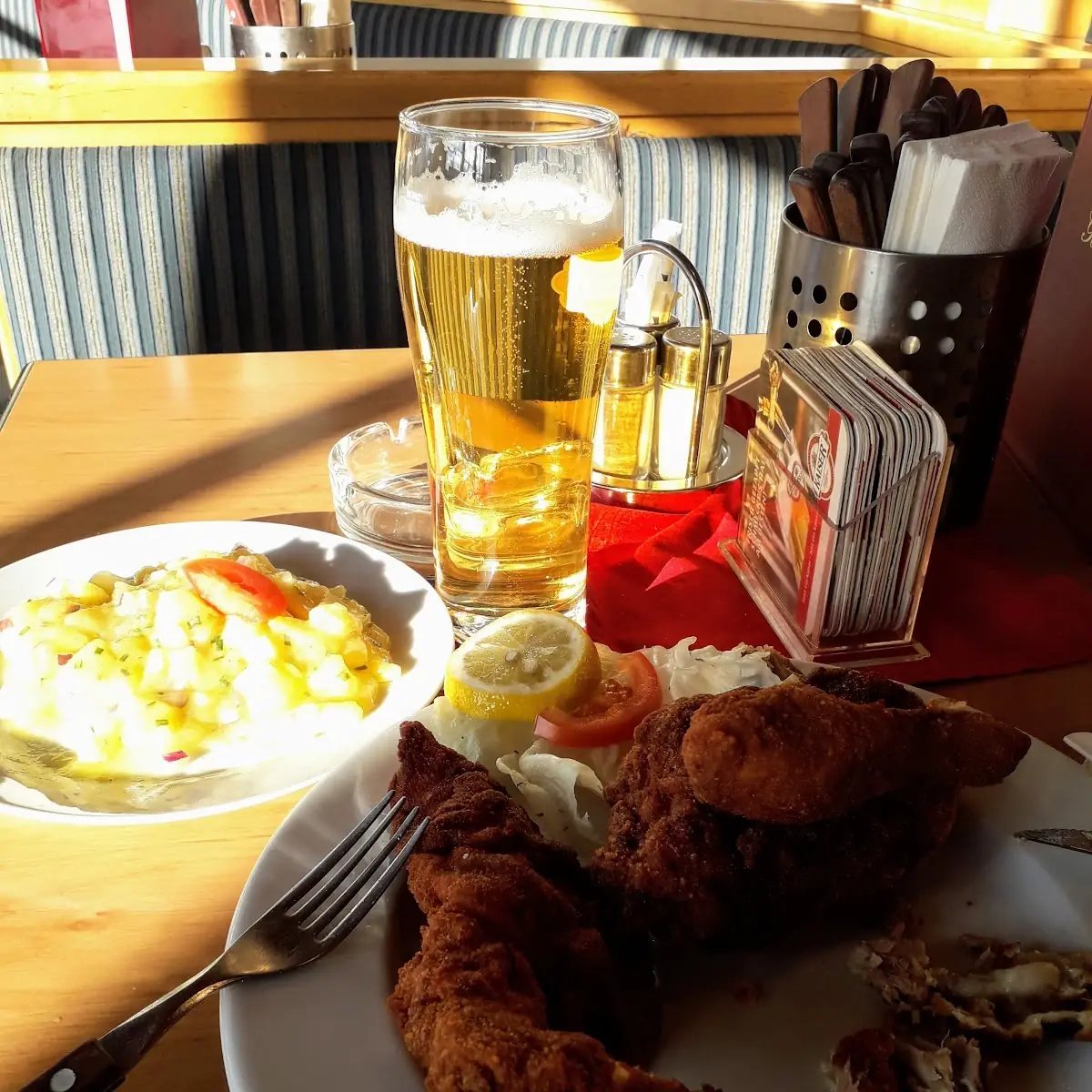 Halbes Backhuhn