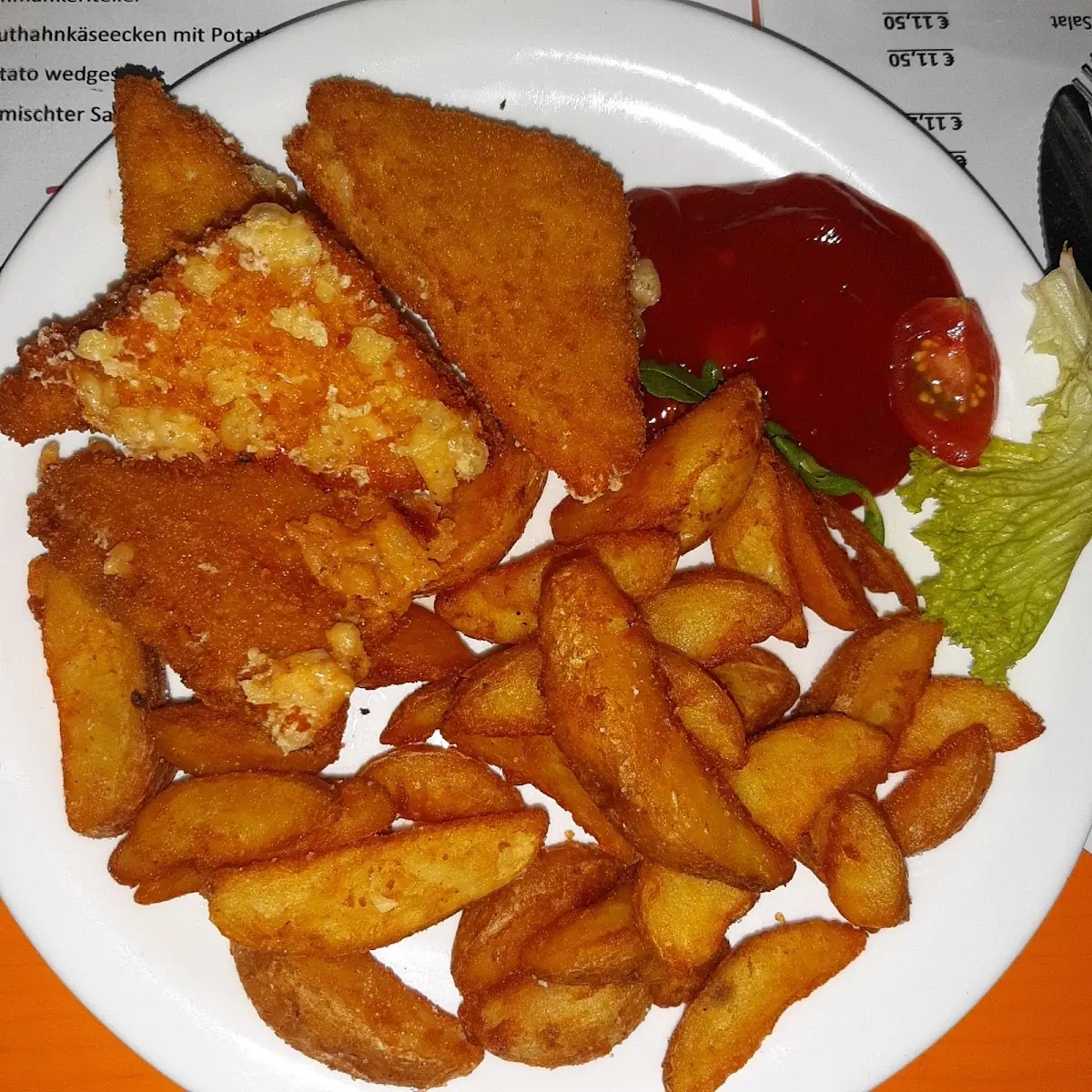 Truthahn Käse Ecken Mit Wedges