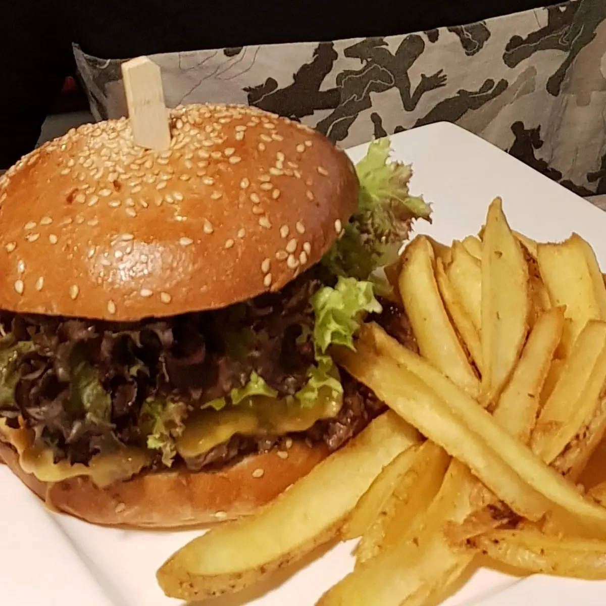 Hamburger Mit French Fries