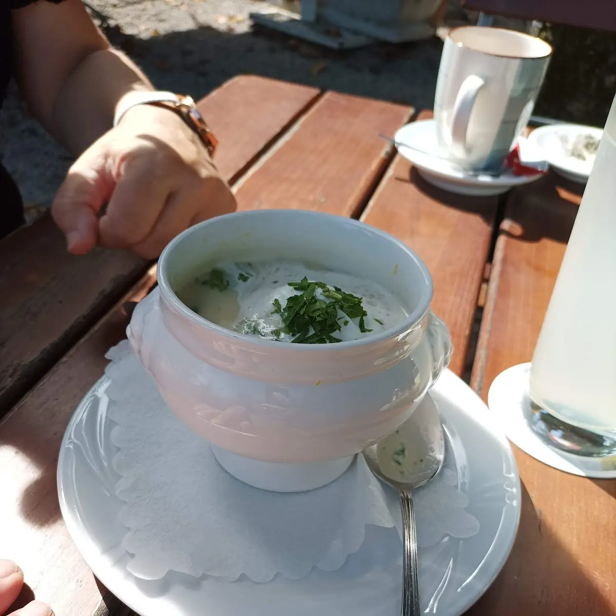 Kartoffelsuppe Mit Pilzen