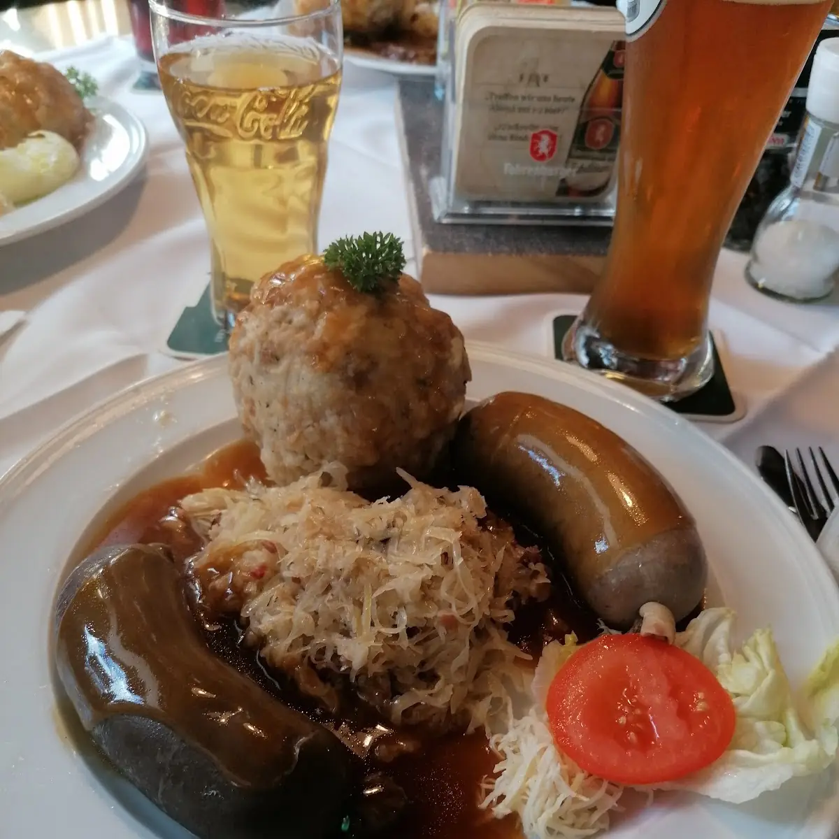 Blut Und Leber Wurst Mit Knödel
