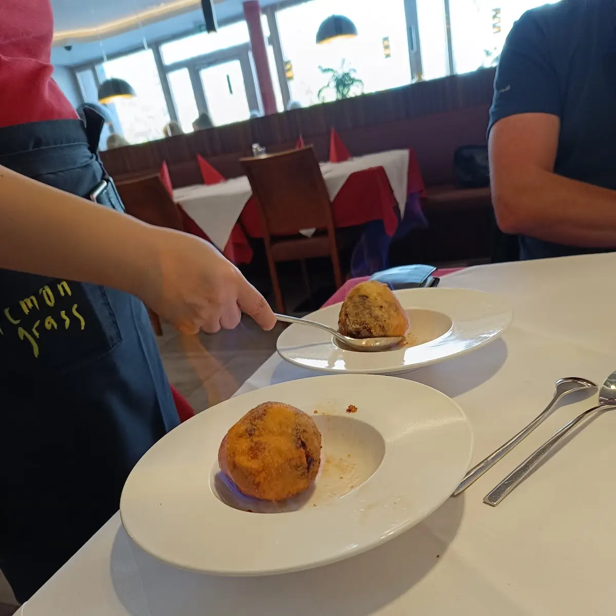 Flambiertes Eis