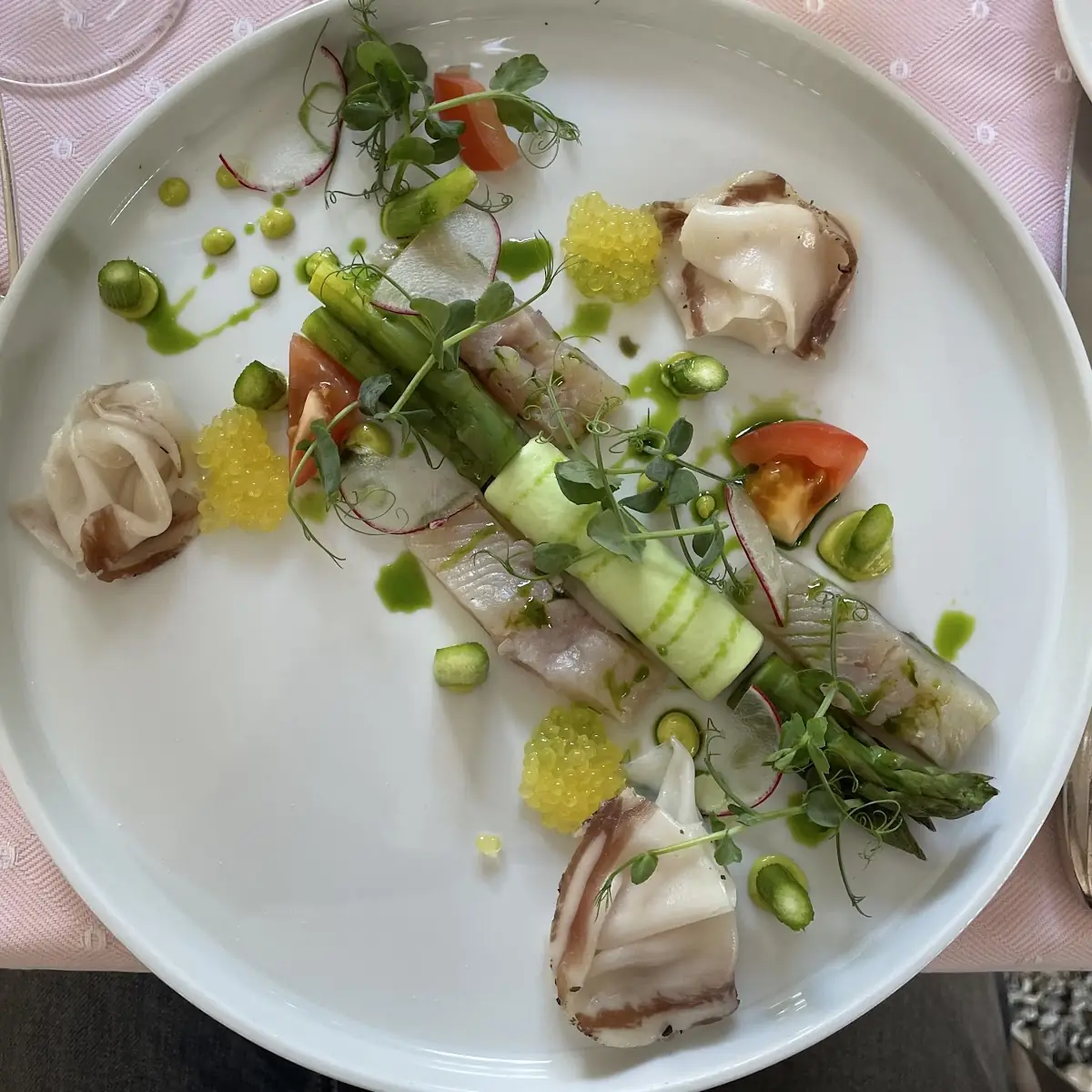 Grüner Spargel Vorspeise