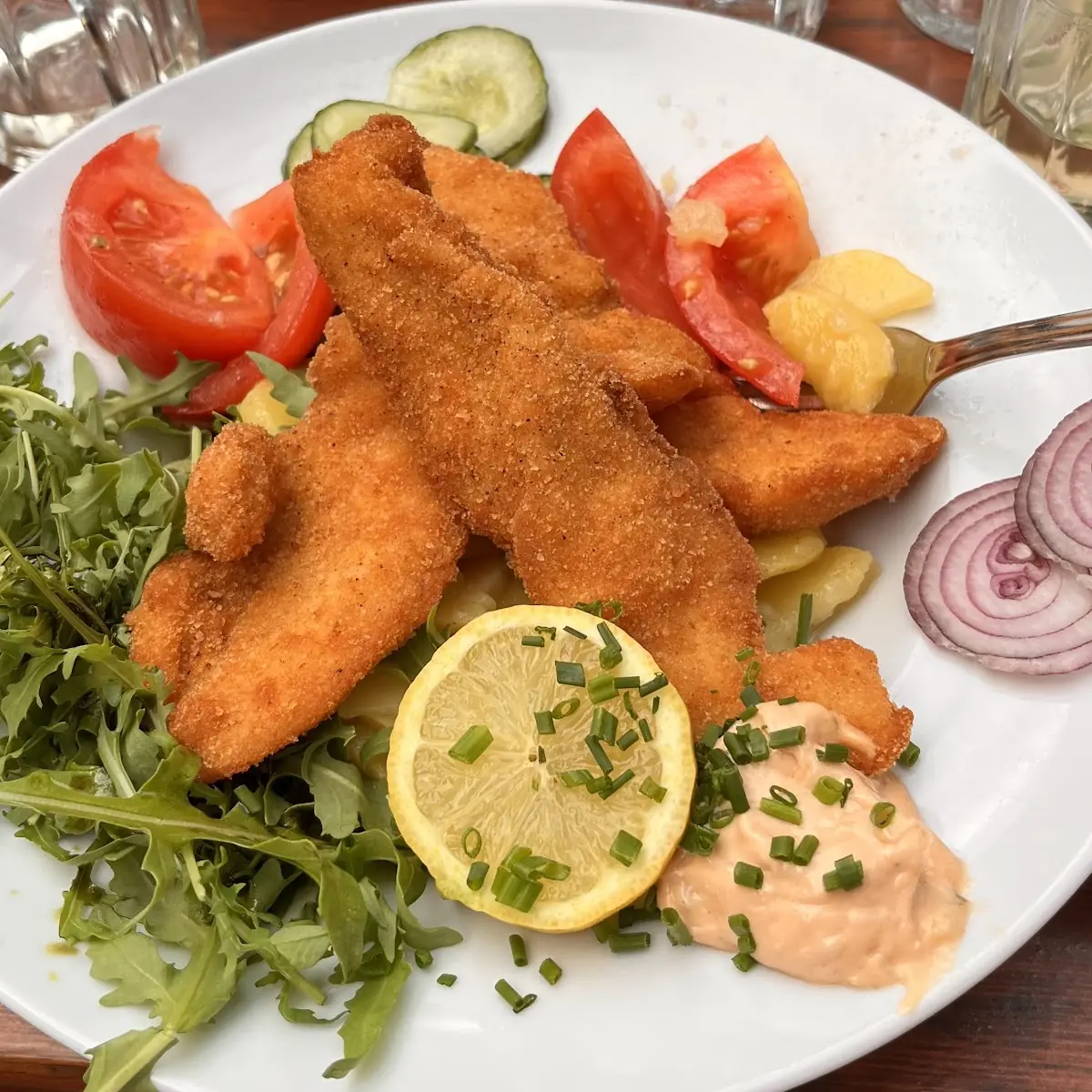 Backhendlstreifen