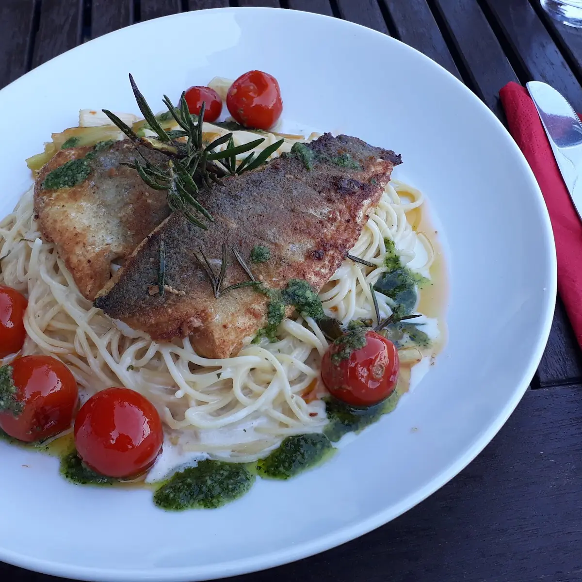 Gegrillter Wolfsbarsch