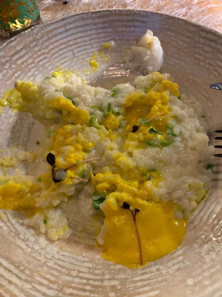 Risotto Mit Spargel Und Seehecht