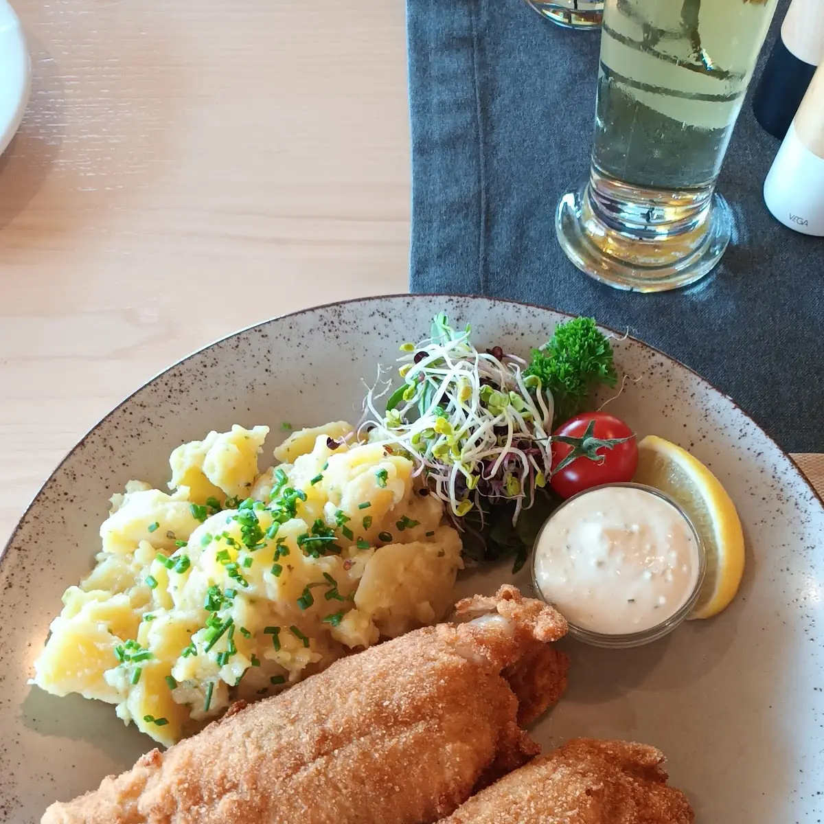 Seelachsfilet Mit Kartoffelsalat