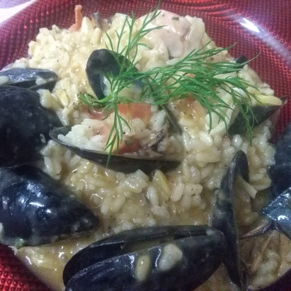Risotto Mit Meeresfrüchte