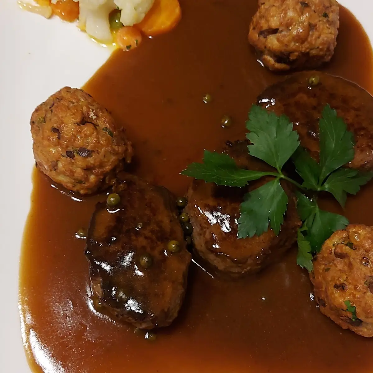 Rindsteak In Pfeffersosse