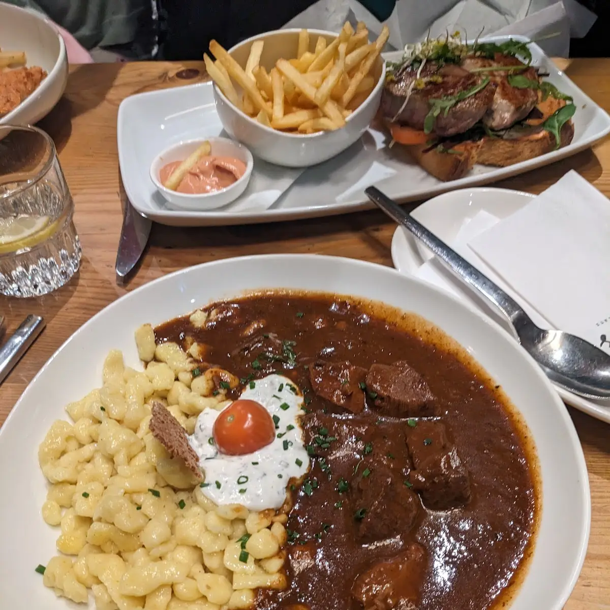 Goulash with Spaetzle