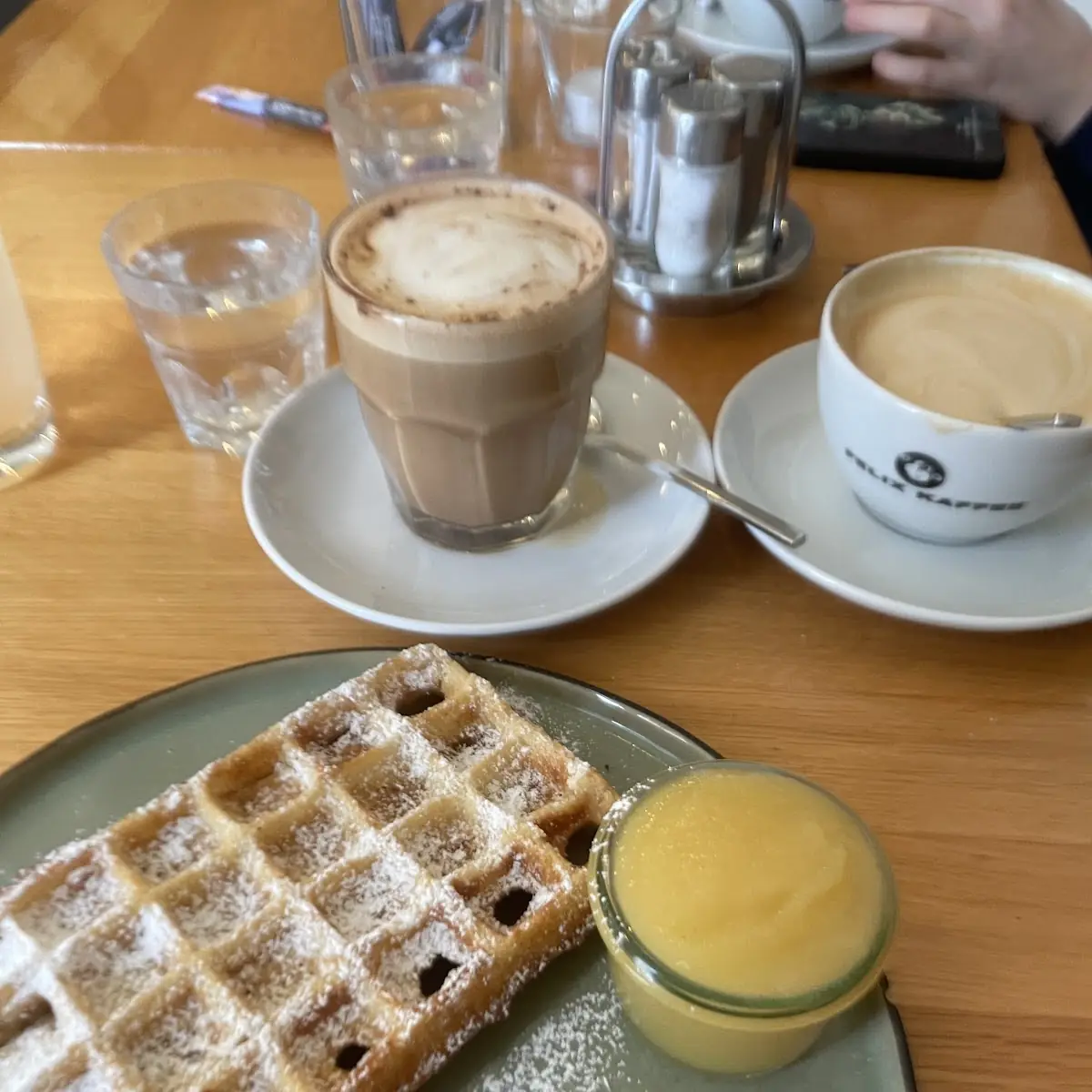 Waffeln Mit Apfelmus