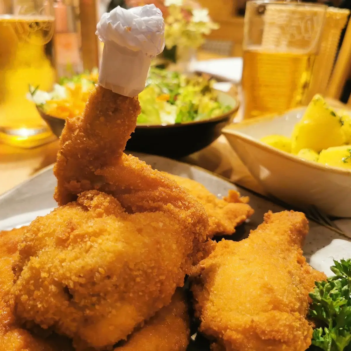 Backhendl Mit Salat