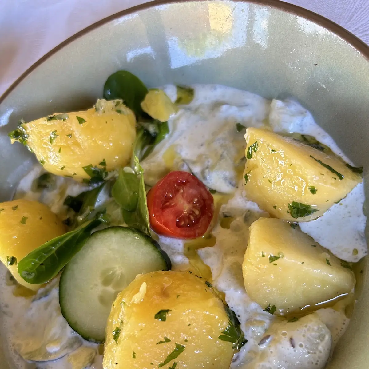Portion Kartoffelsalat