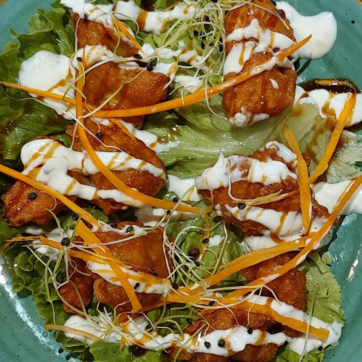 Gebackenes Hühnerfleisch Mit Mayonnaise